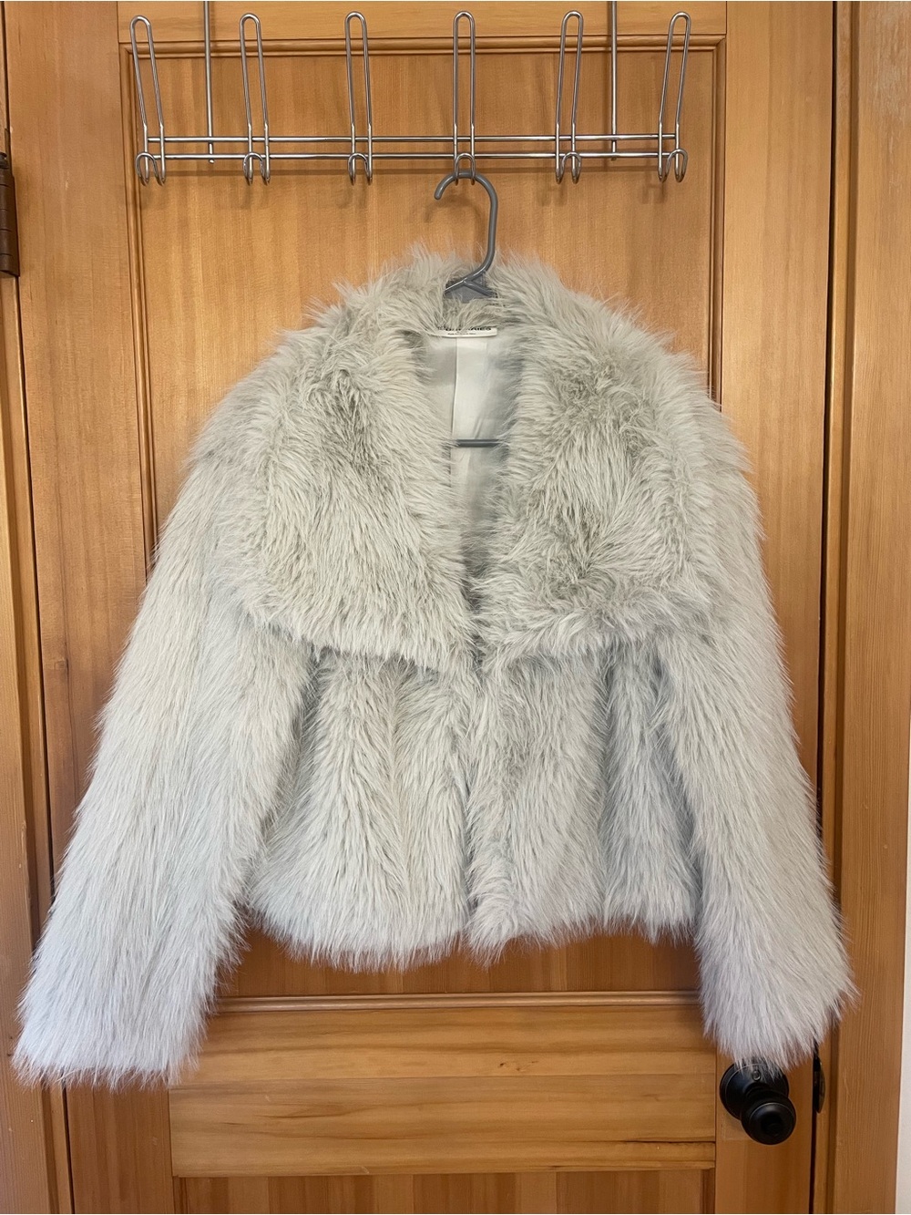 No Boundaries Cream Faux Fur Jacket